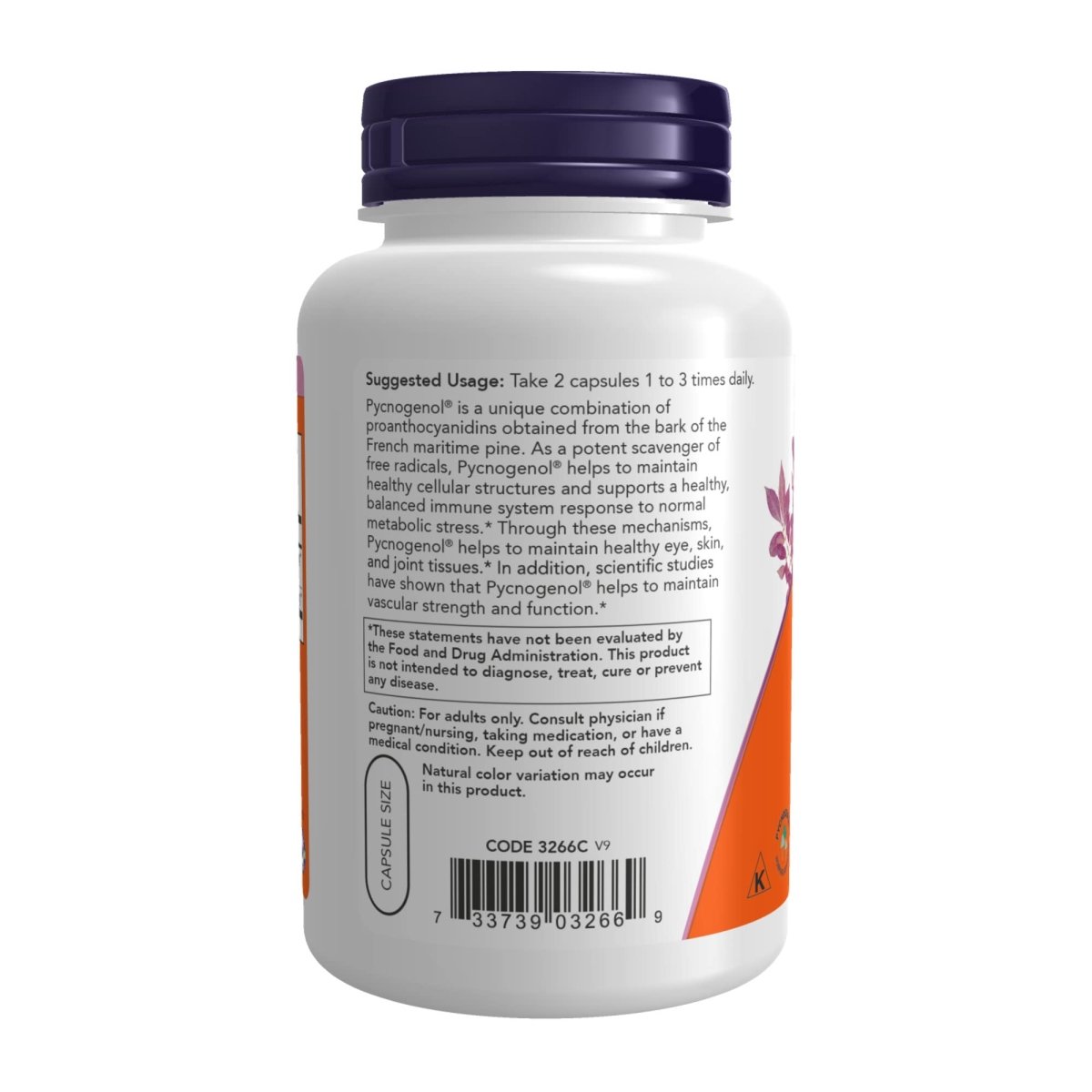 Now Foods Pycnogenol 30mg 150 Vcaps - 3266