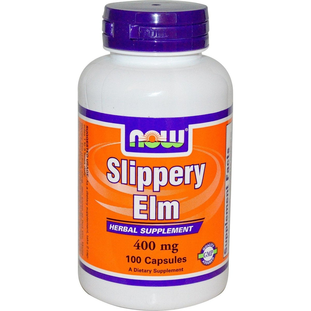 Now Foods Slippery Elm 400 mg 100 Vcaps - 4750