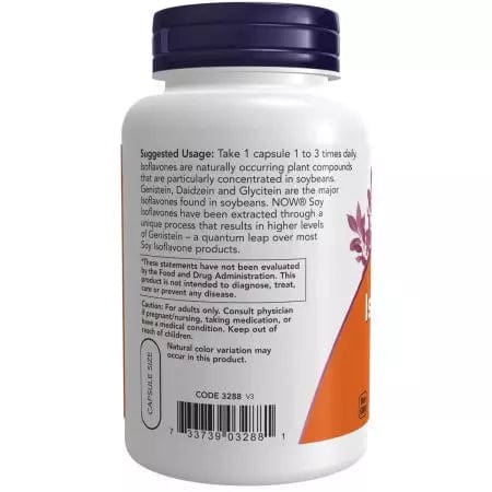 Now Foods Soy Isoflavones 60 mg 120 Vcaps - 3288
