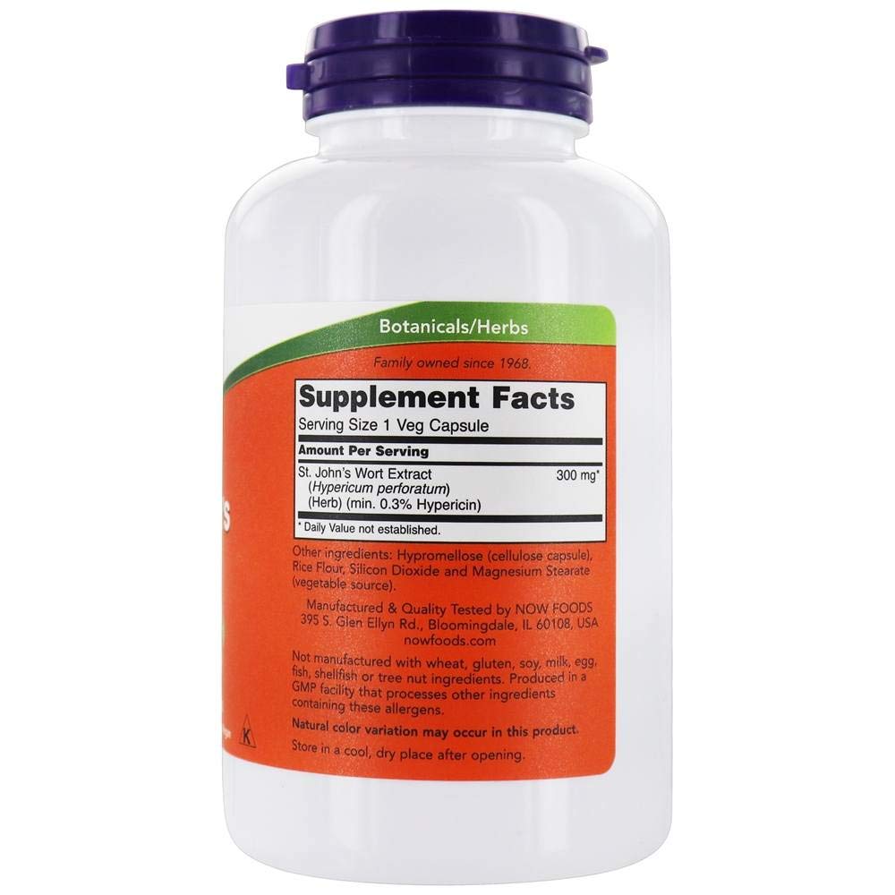 Now Foods St. John's Wort 300 mg 250 Vcaps - 4761