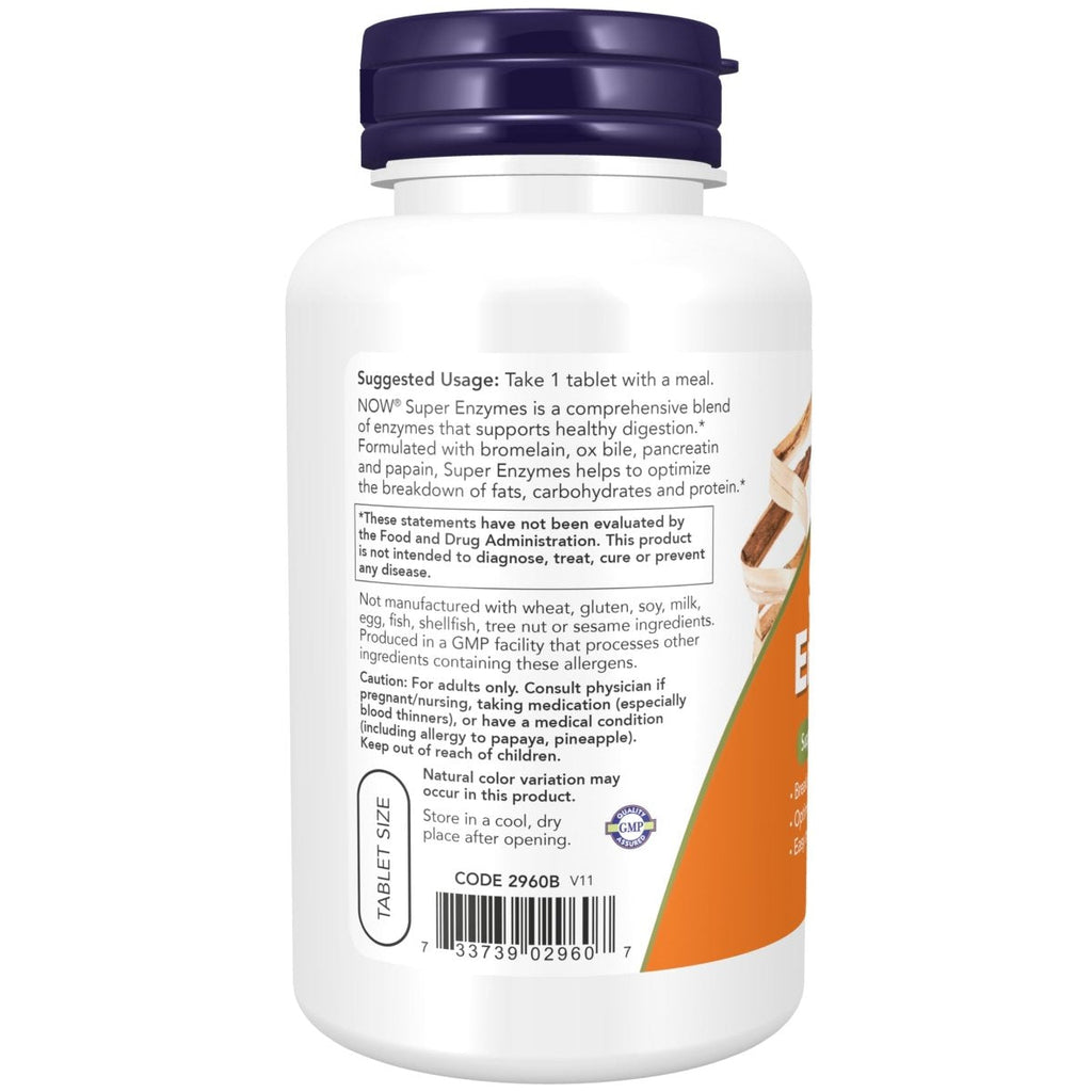 Now Foods Super Enzymes 90 Tablets - 2960