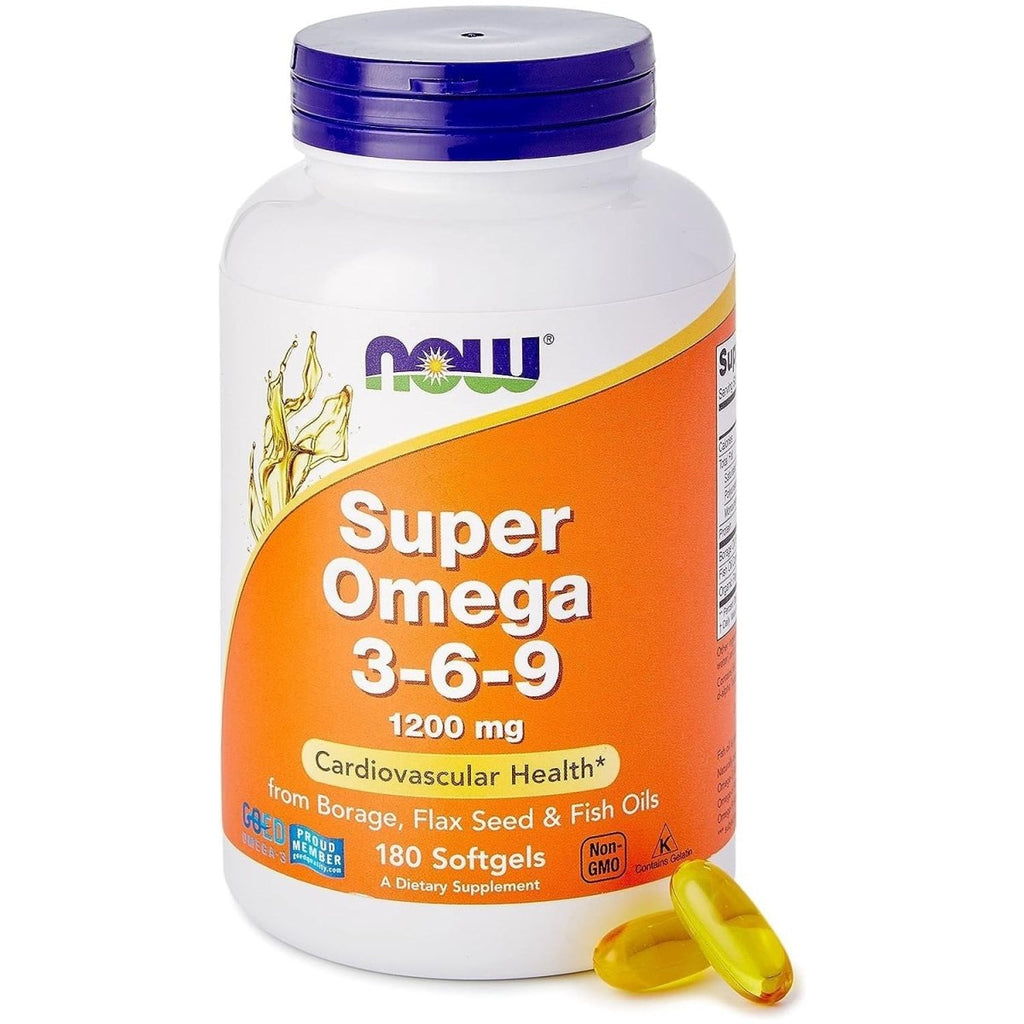 Now Foods Super Omega 3-6-9 1200 mg 180 Softgels - 1841