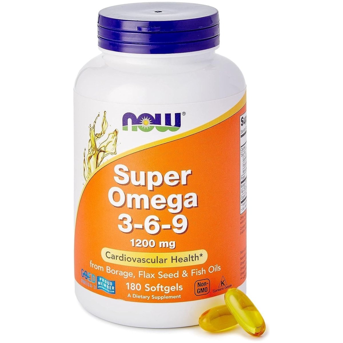 Now Foods Super Omega 3-6-9 1200 mg 180 Softgels - 1841