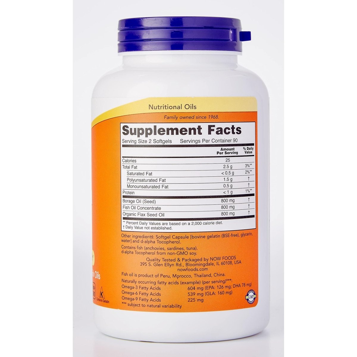 Now Foods Super Omega 3-6-9 1200 mg 180 Softgels - 1841