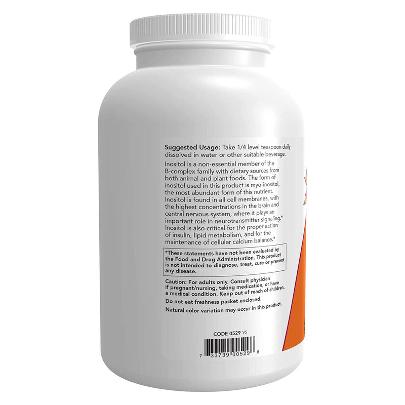 Now Foods Inositol Powder Vegetarian 1 Pound - 0529