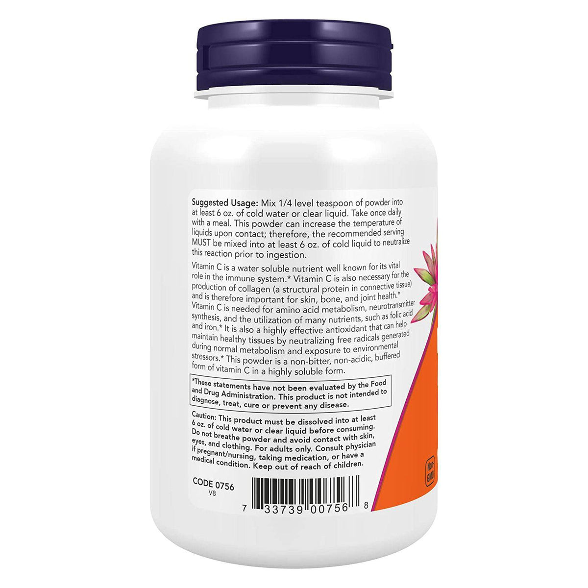 Now Foods Magnesium Ascorbate Powder 8oz - 0756 - 2 Pack
