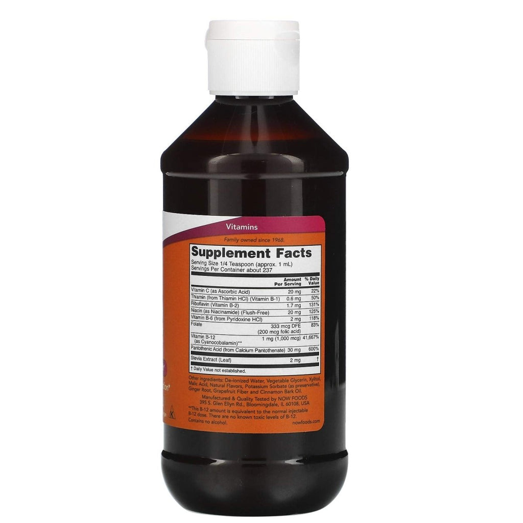 Now Foods Vitamin B-12 Complex Liquid 8oz - 0465