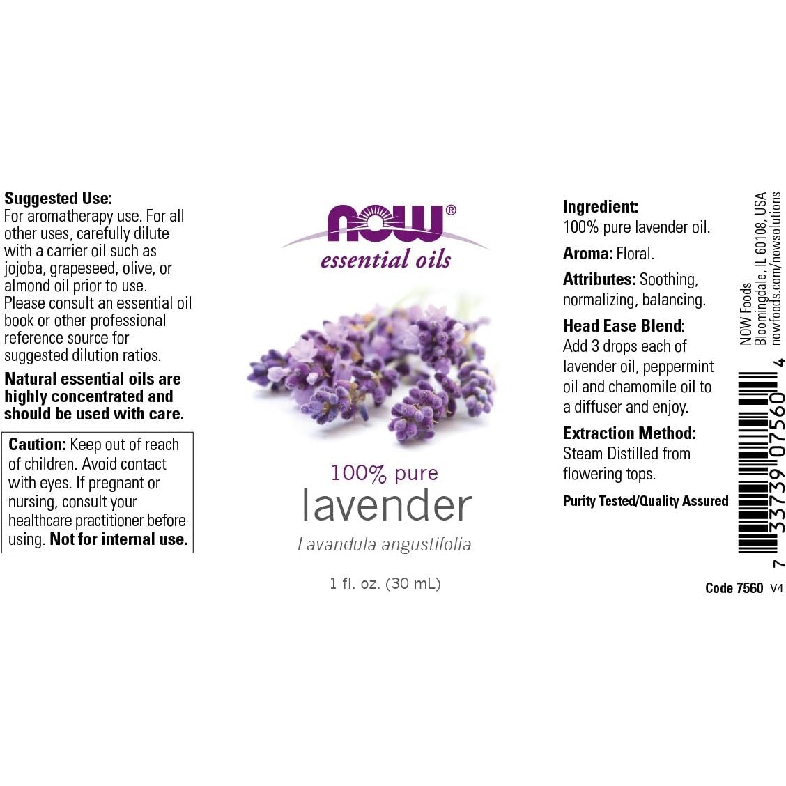 Now Lavender Oil 1oz