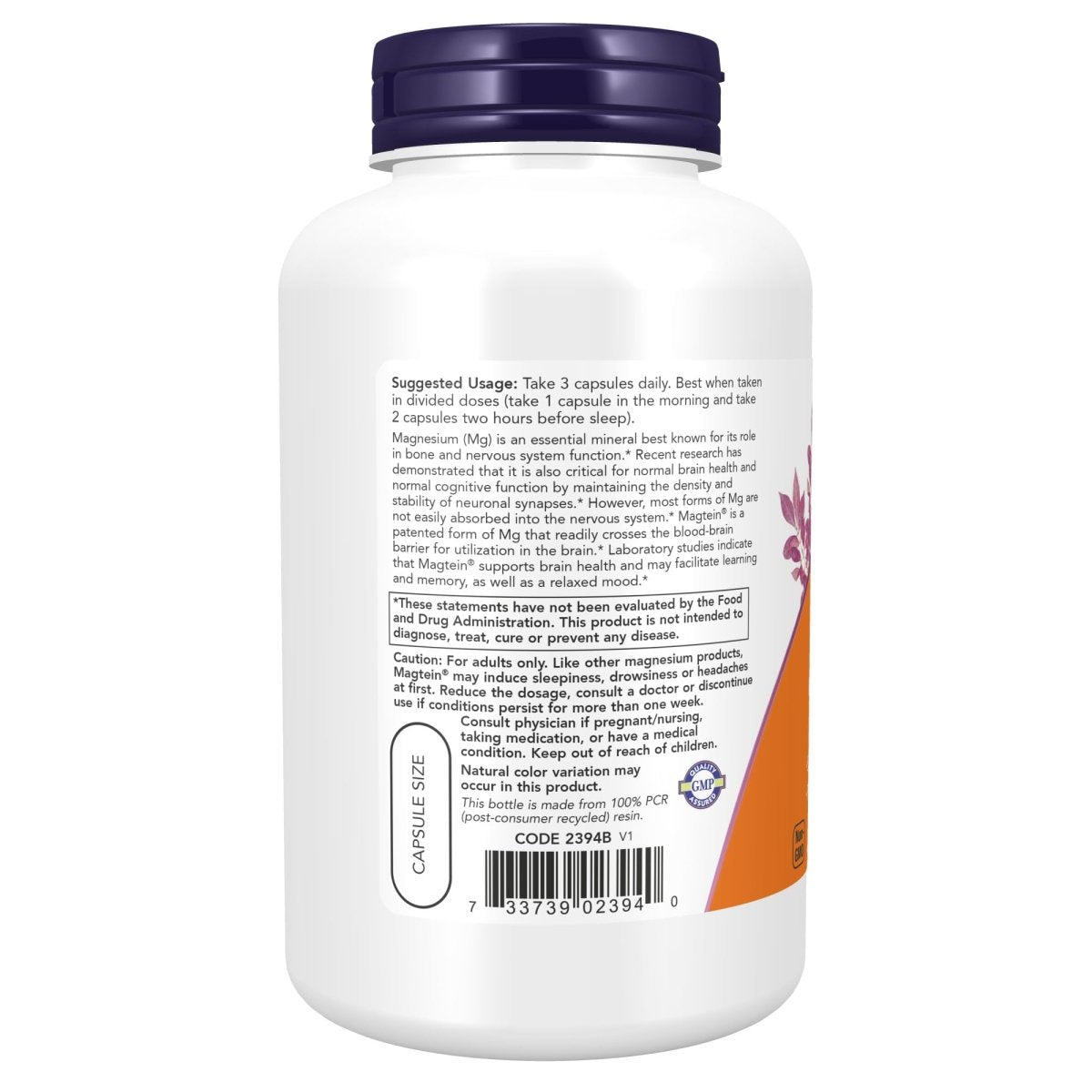 Now Magtein 180 Vcaps - 2394