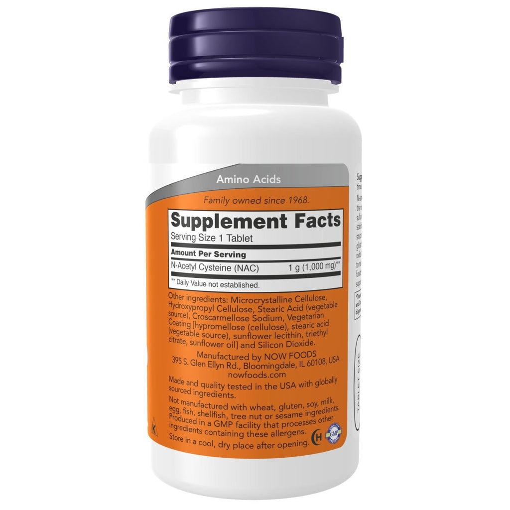 Now NAC 1000mg 60 Tablets