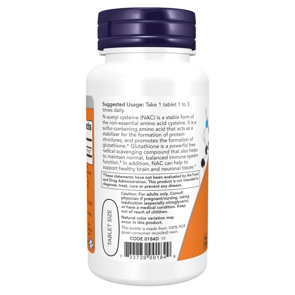 Now NAC 1000mg 60 Tablets