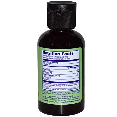Now Real Food BetterStevia Liquid Organic 2oz - 6980