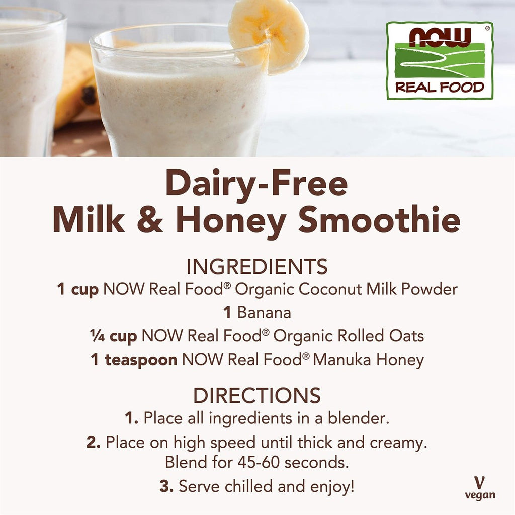 Now Real Food Coconut Milk Organic Powder 12 Oz - 5835