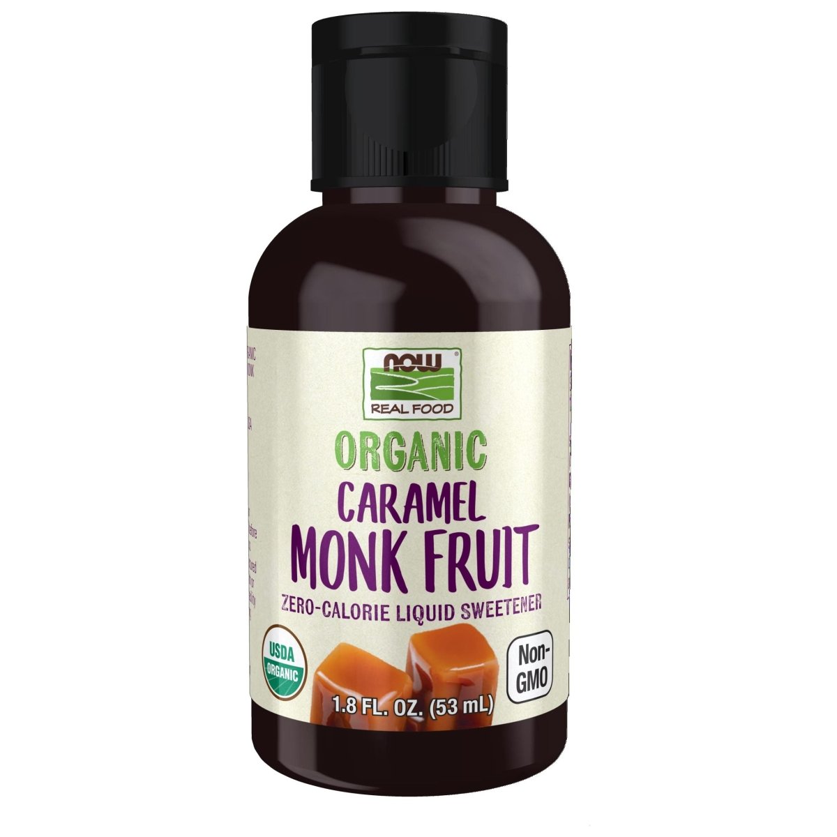 Now Real Food Organic Caramel Monk Fruit 1.8 Oz - 7112