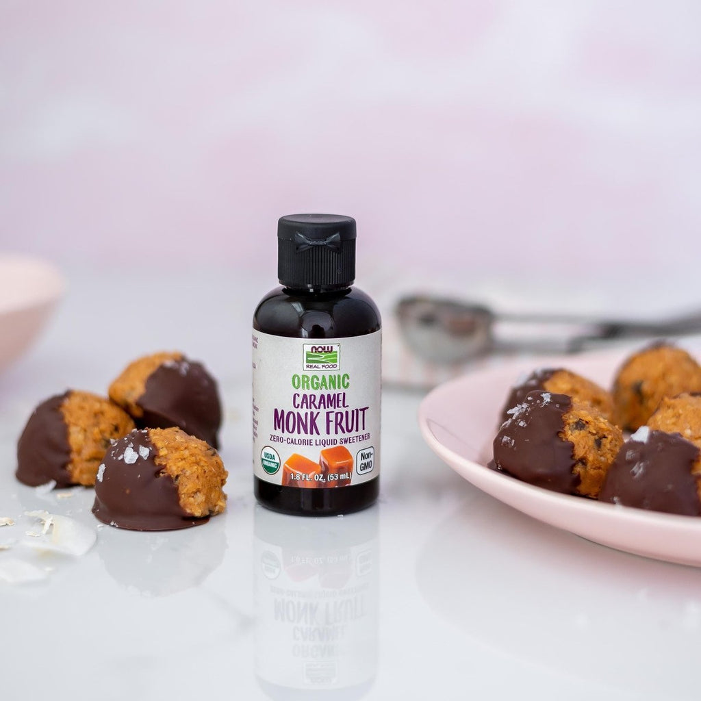 Now Real Food Organic Caramel Monk Fruit 1.8 Oz - 7112