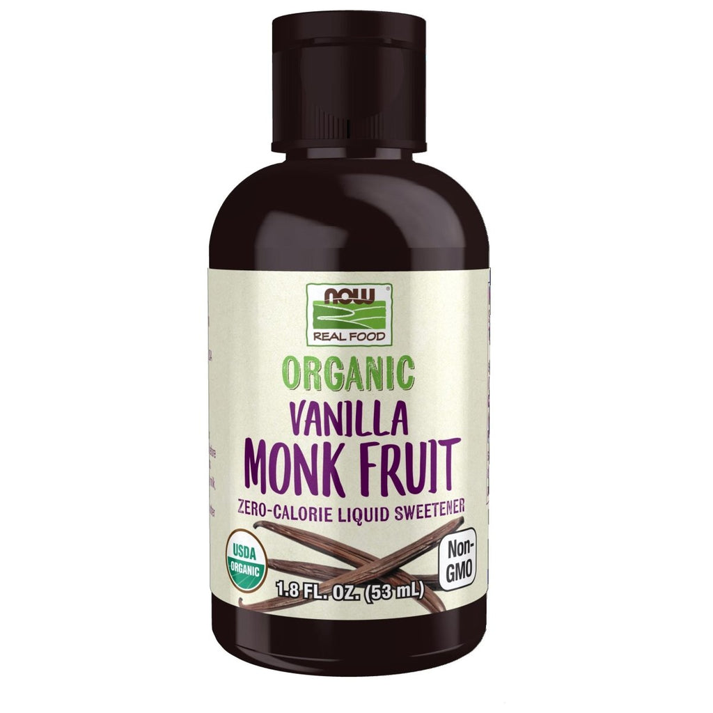Now Real Food Organic Vanilla Monk Fruit 1.8 Oz - 7111
