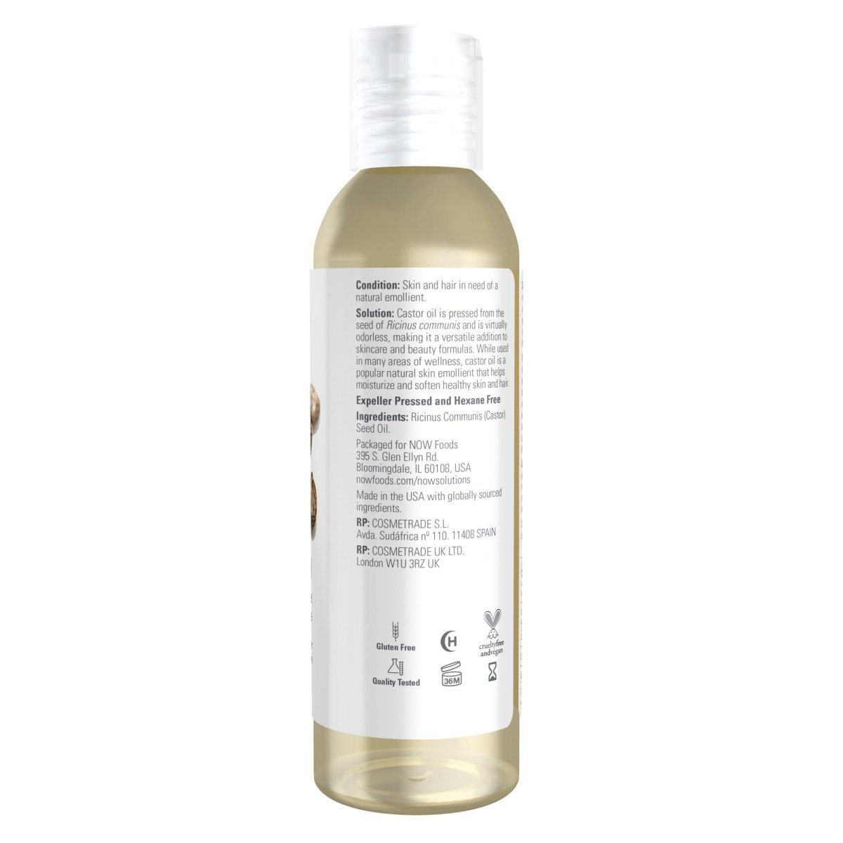 Now Solutions Castor Oil 4oz - 7679