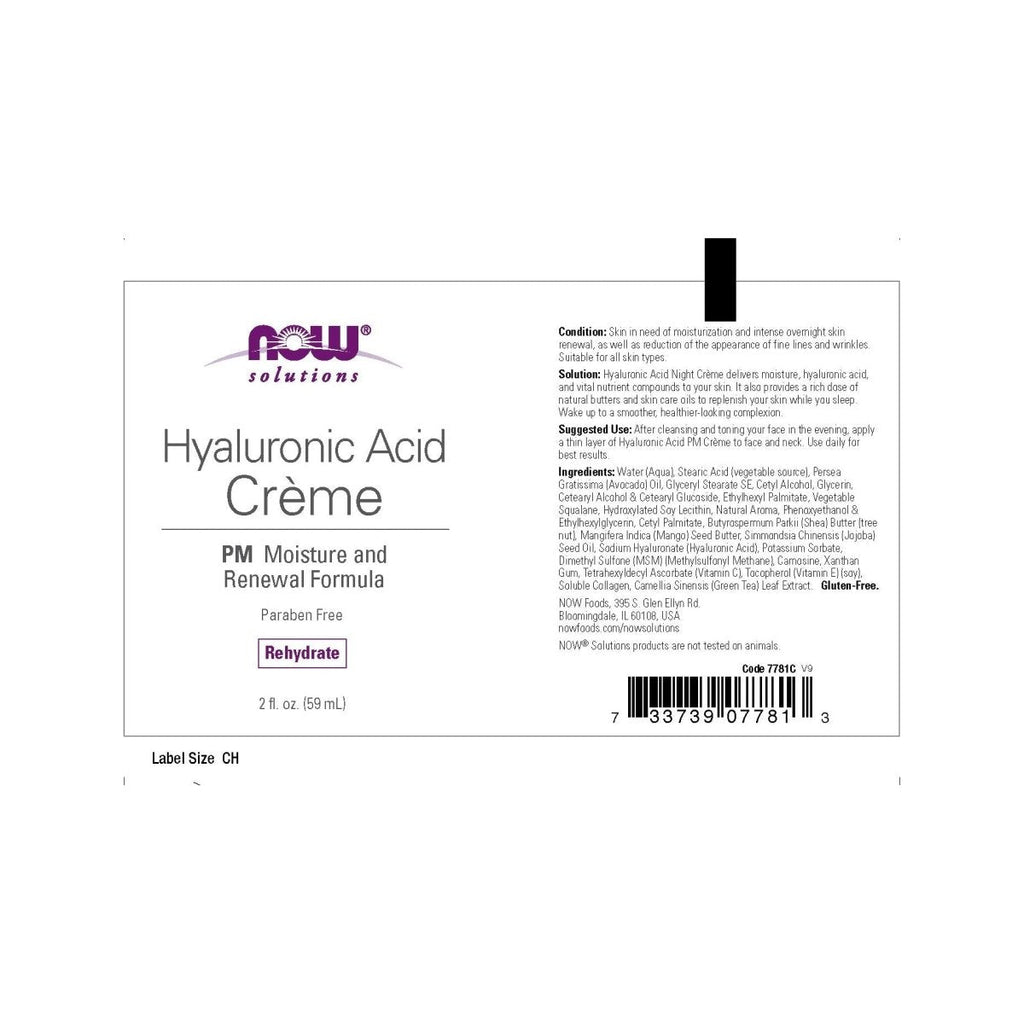 Now Solutions Hyaluronic Acid PM Creme - 2 fl. oz.