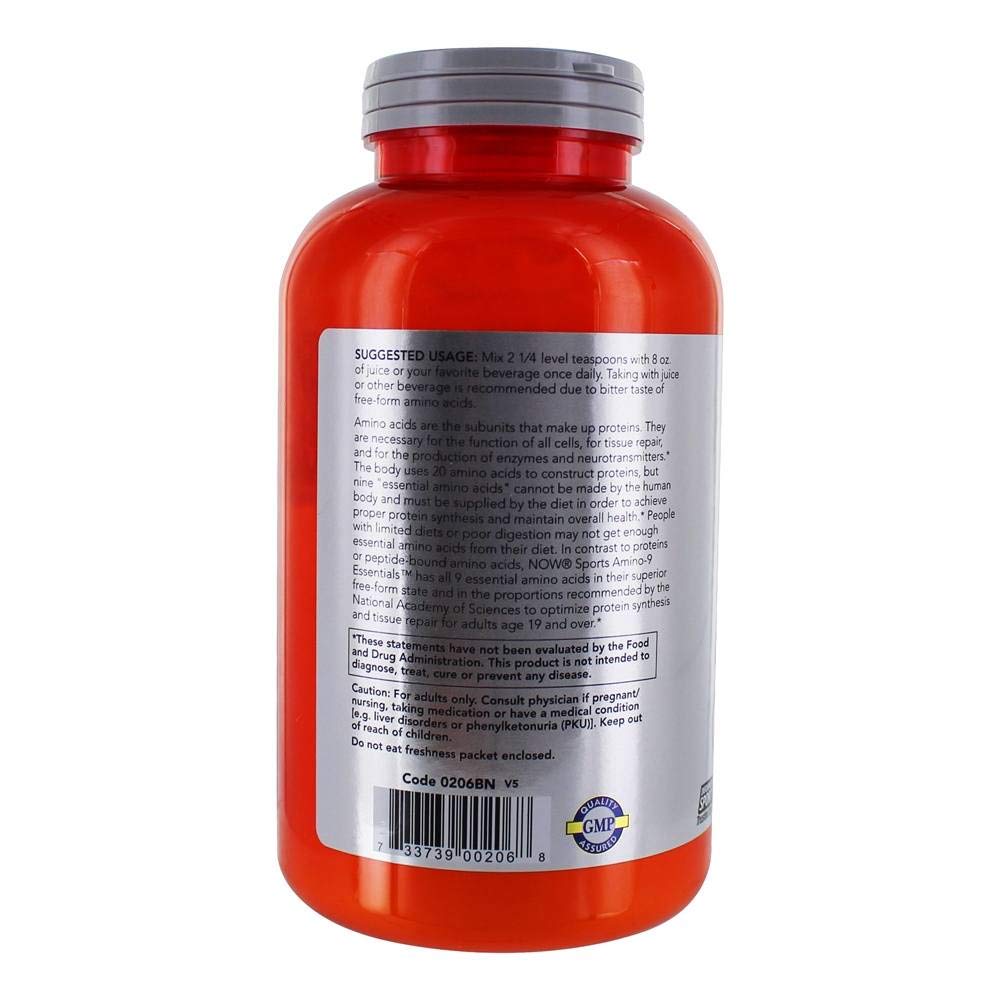 Now Sports Amino-9 Essentials Powder 330g 11.64oz - 0206