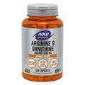 Now Sports Arginine & Ornithine 500 mg / 250 mg 100 Vcaps - 0040