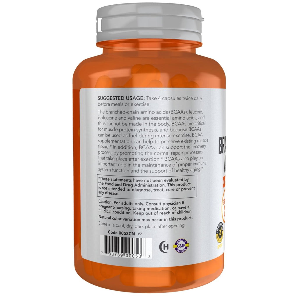 Now Sports Branched Chain Amino Acids 120 Vcaps - 0053