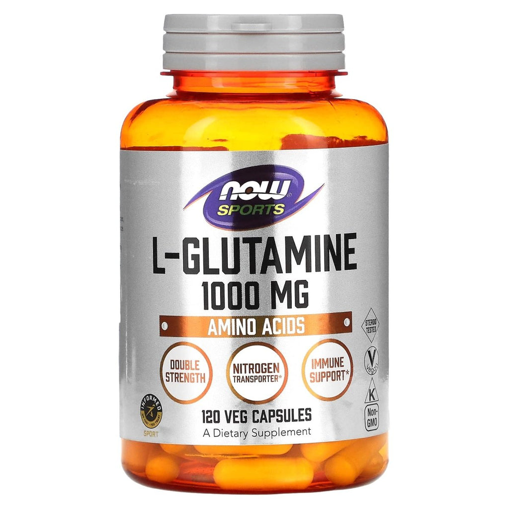 Now Sports L-Glutamine Double Strength 1000 mg 120 Vcaps - 0094