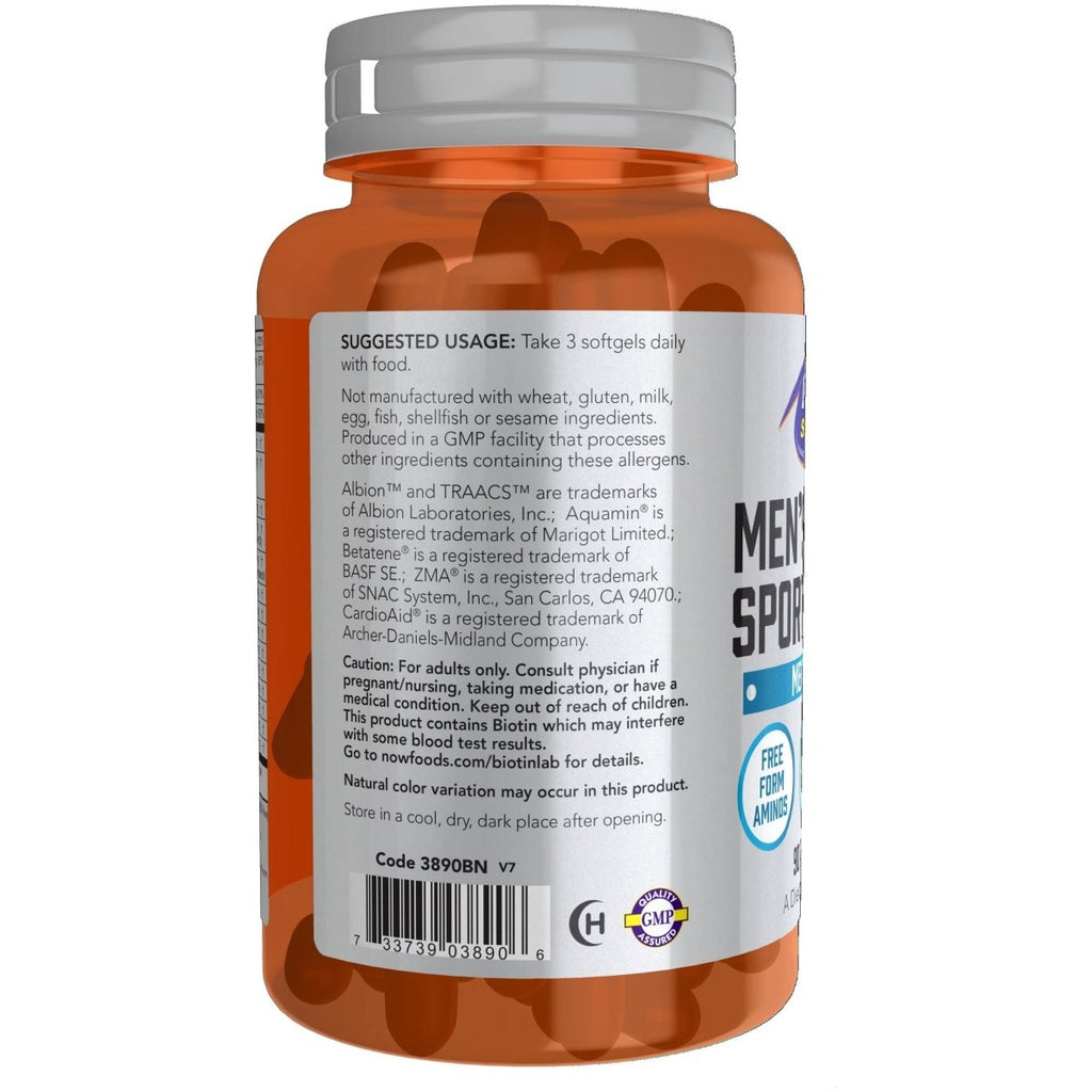 Now Sports Men's Active Sports Multi 90 Softgels - 3890