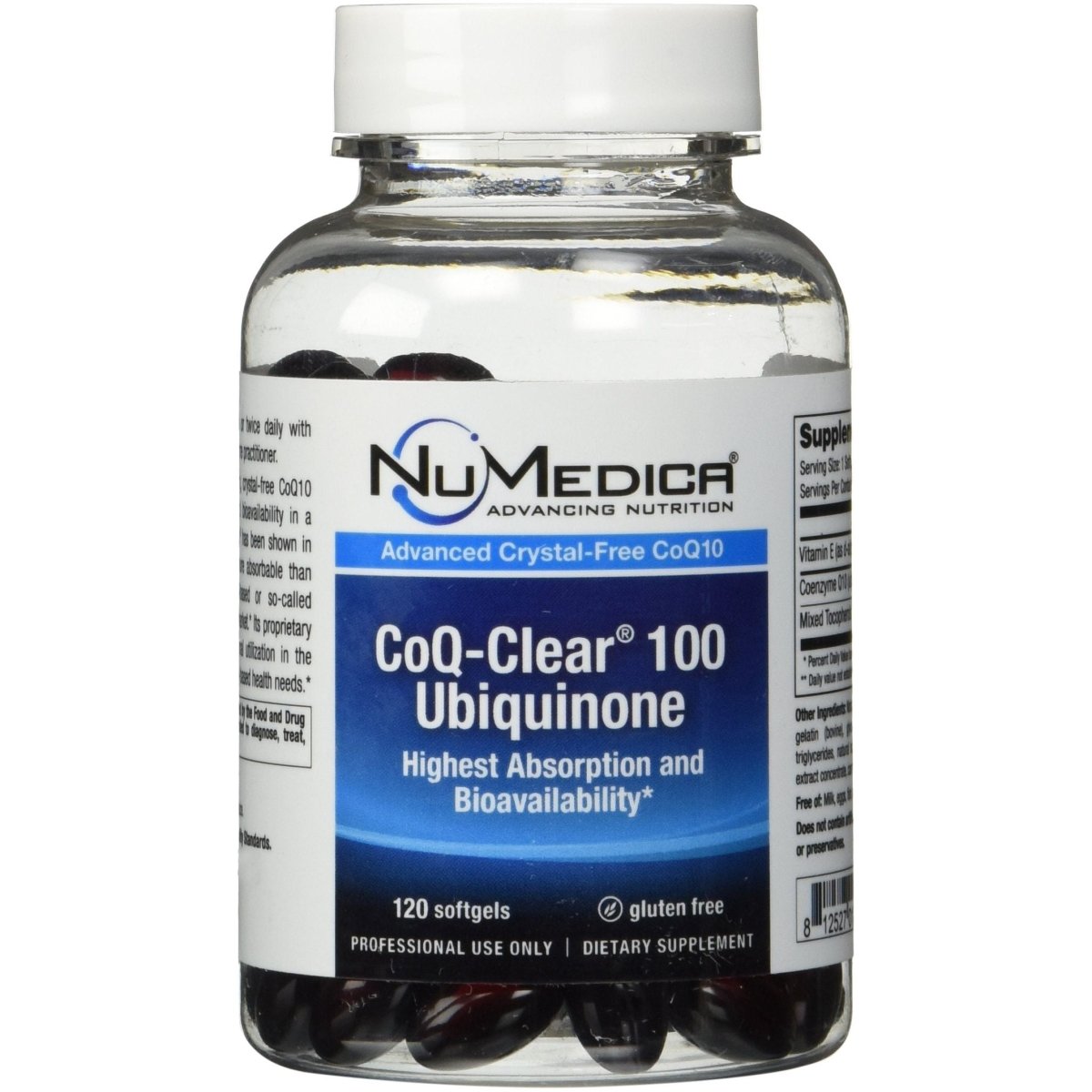 NuMedica CoQ-Clear 100 Ubiquinone 120 Softgel