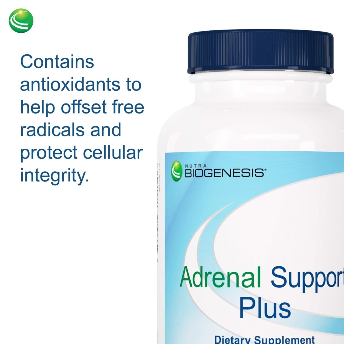 Nutra BioGenesis - Adrenal Support Plus - Pregnenolone, DHEA, Herbs & Micronutrients to Help Support Adrenal Function - 60 Capsules 10202