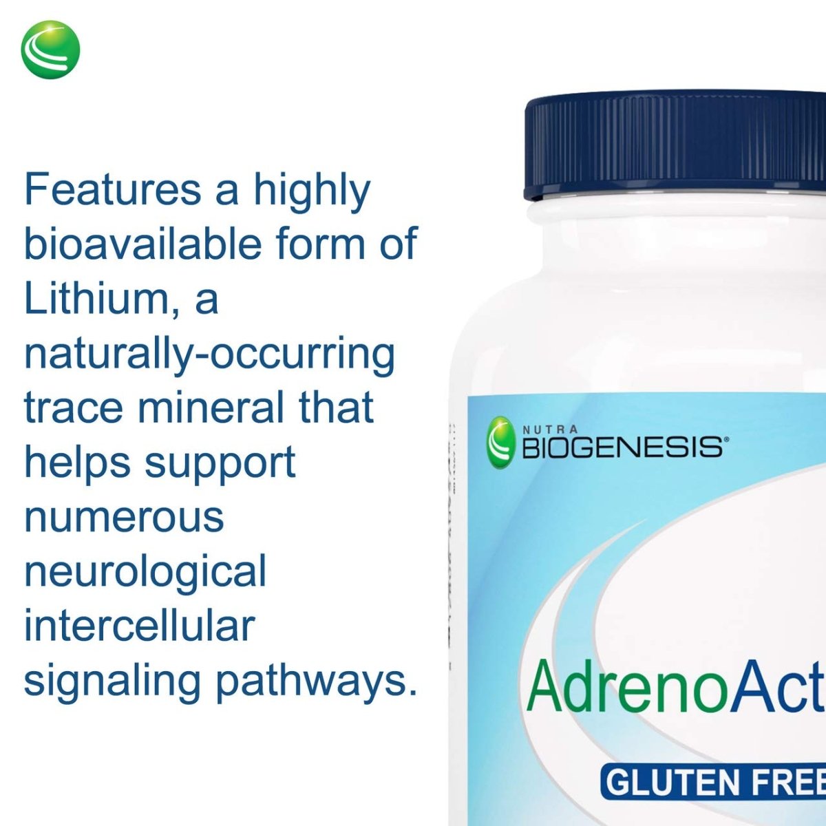 Nutra BioGenesis - AdrenoActive - - Gluten Free - 60 Capsules  40957