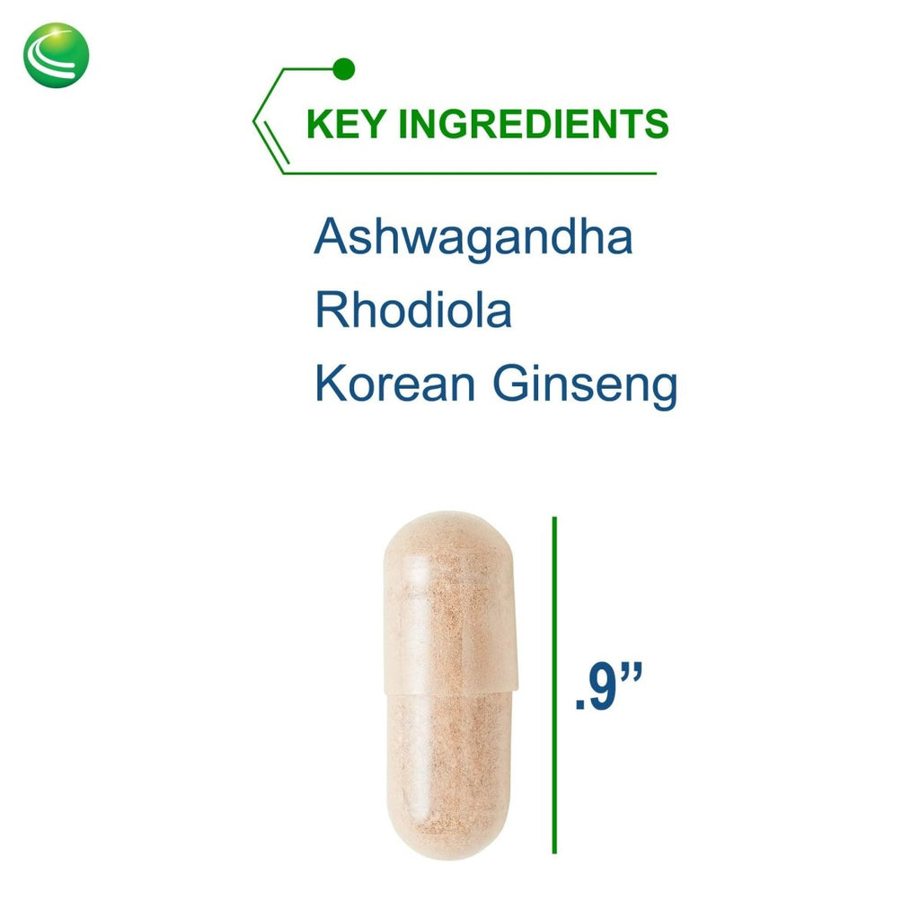 Nutra BioGenesis - BioAdaptogen Ultra - Ashwagandha, Rhodiola and Korean Ginseng to Help Support Stress Response and Neurotransmitter Health - 60 Capsules