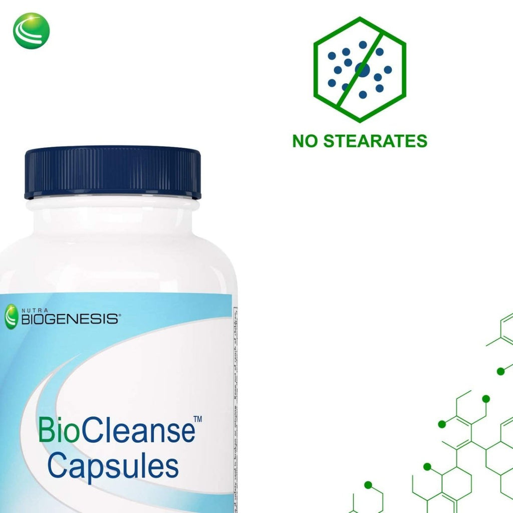 Nutra BioGenesis - BioCleanse Capsules - Milk Thistle, N-Acetyl-L-Cysteine & MSM for Liver Support - 120 Capsules