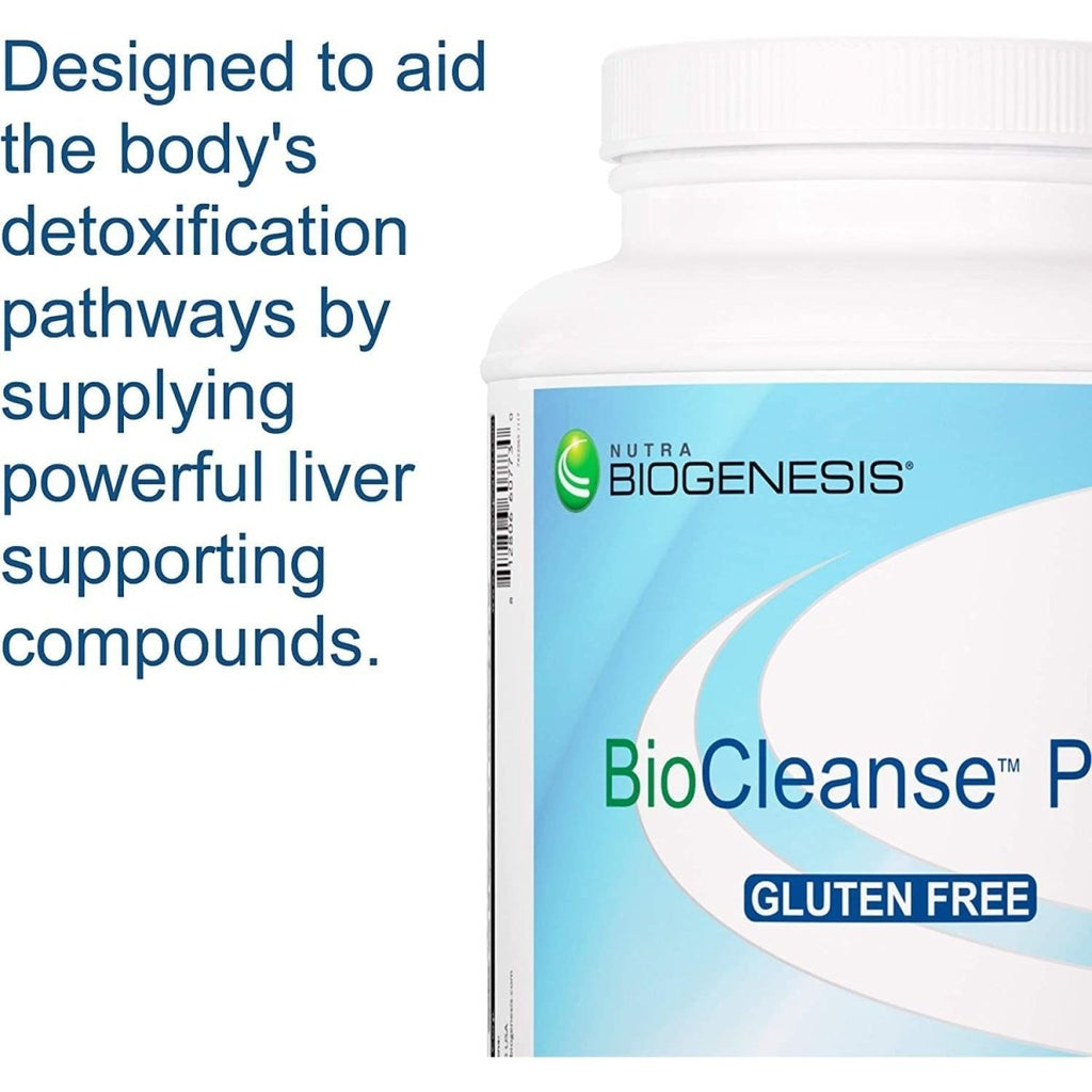 Nutra BioGenesis - BioCleanse Plus - Digestive Enzymes, Milk Thistle, and Plant Protein Blend for Digestion, Detox, and Liver Cleanse - Gluten Free, Powder - 1.9 Lb