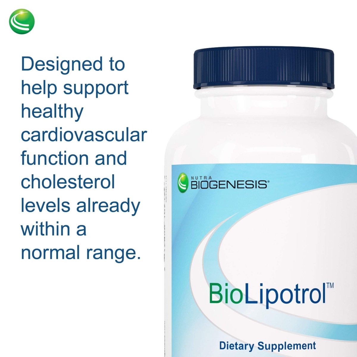 Nutra BioGenesis BioLipotrol - Heart Health and Cholesterol Support - 60 Capsules