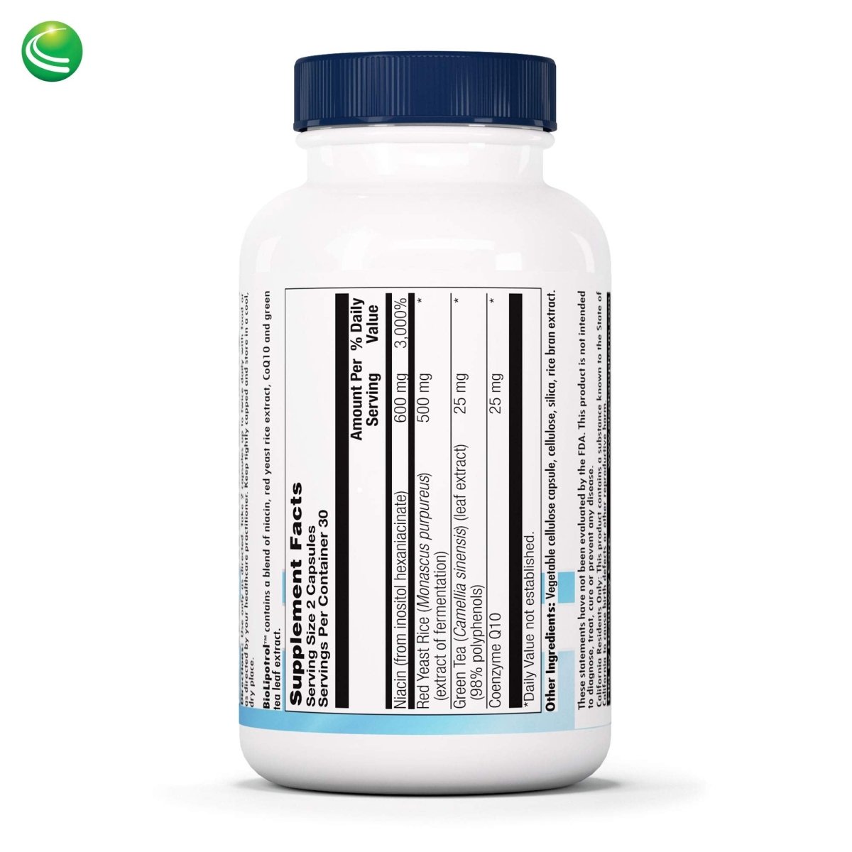 Nutra BioGenesis BioLipotrol - Heart Health and Cholesterol Support - 60 Capsules