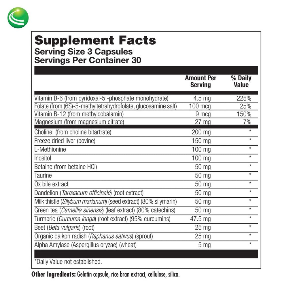 Nutra BioGenesis - BioLiv - Choline, Betaine HCl and Dandelion Root to Help Support Bile Flow, Liver Health & and Gallbladder Function - 90 Capsules