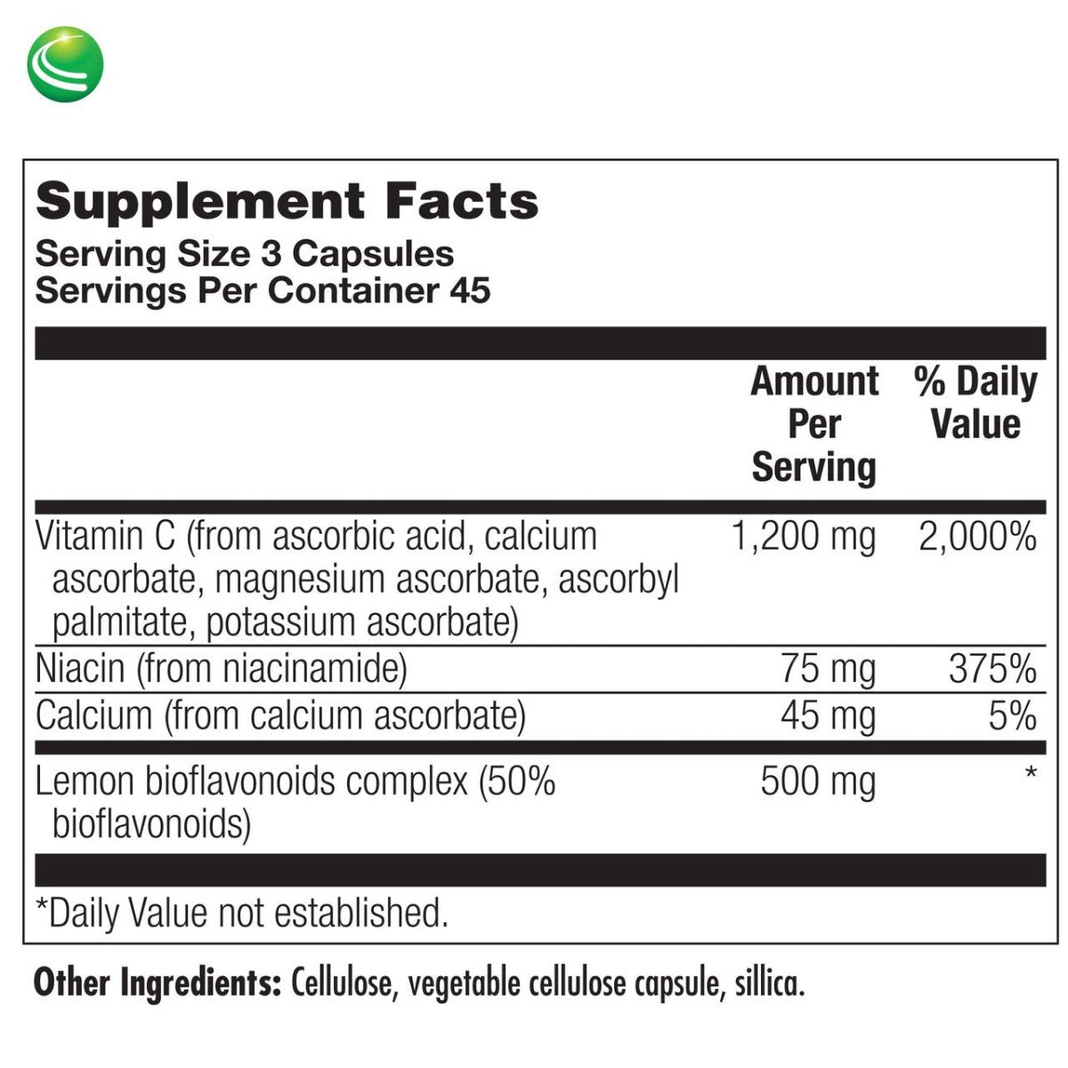 Nutra BioGenesis - BioPotent C - Vitamin C and Lemon Bioflavonoids for Immune, Musculoskeletal and Antioxidant Support - 135 Capsules