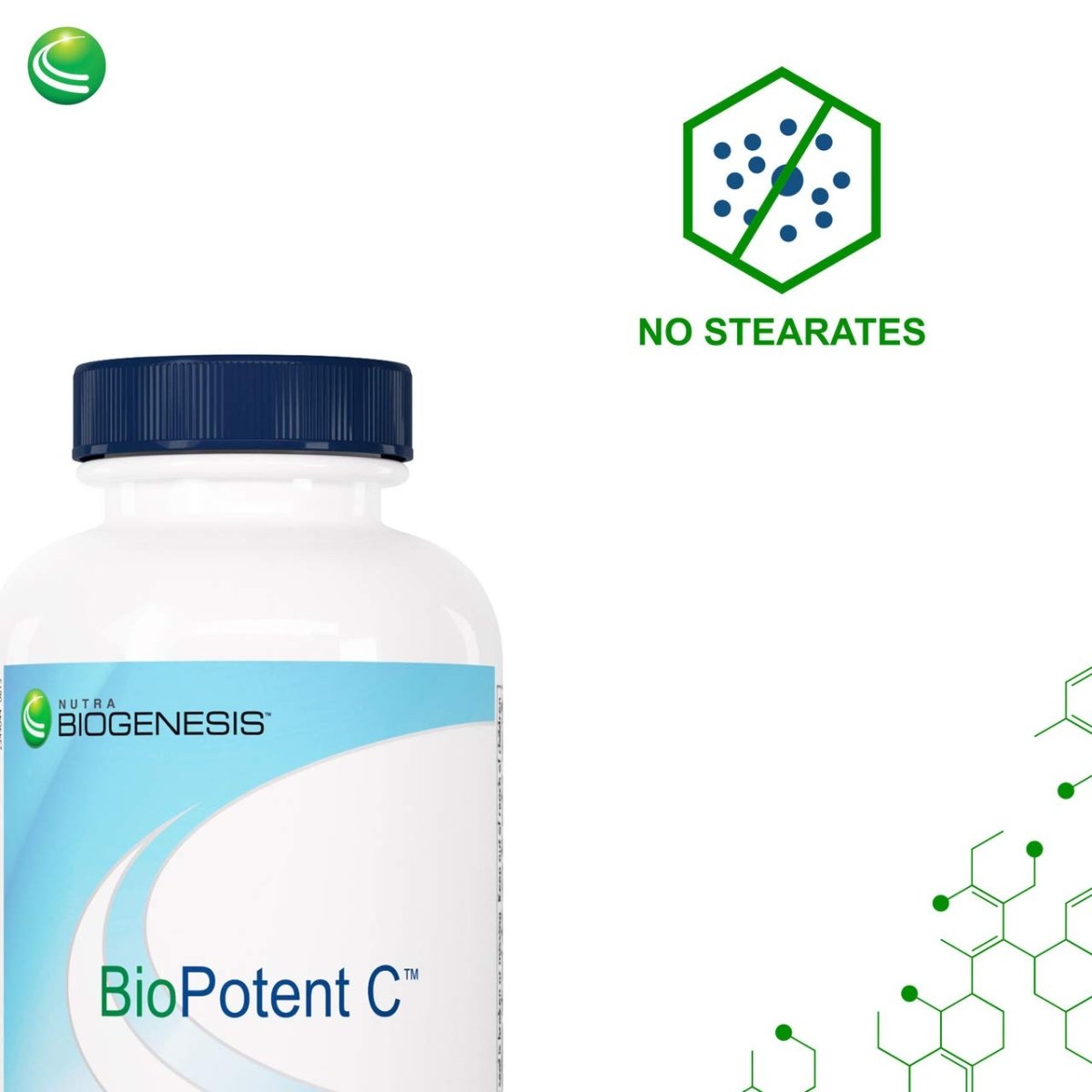 Nutra BioGenesis - BioPotent C - Vitamin C and Lemon Bioflavonoids for Immune, Musculoskeletal and Antioxidant Support - 135 Capsules