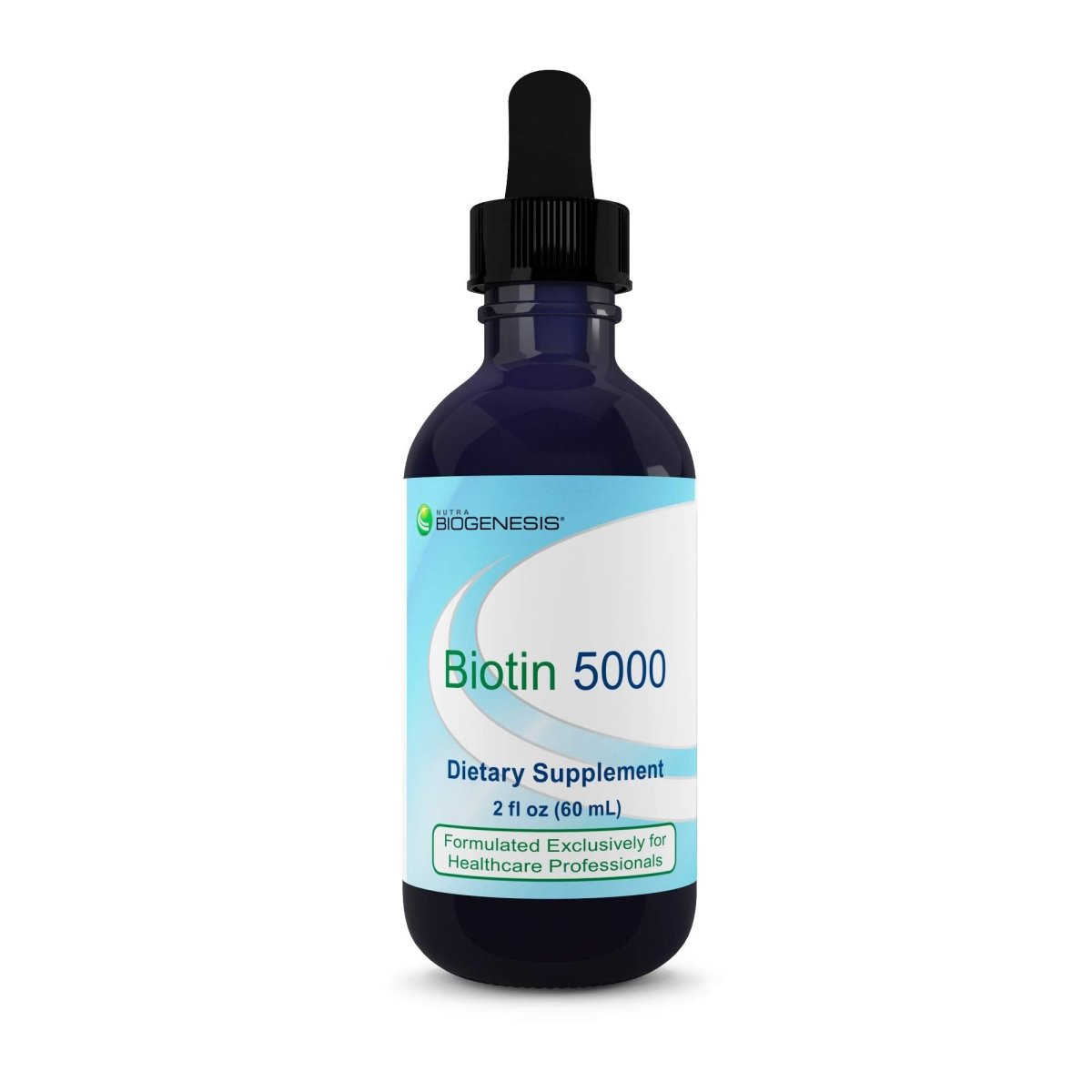 Nutra BioGenesis - Biotin 5000 - Liquid Vitamin B Biotin Drops for Skin, Hair, Adrenal and Immune Health- 2 Ounce