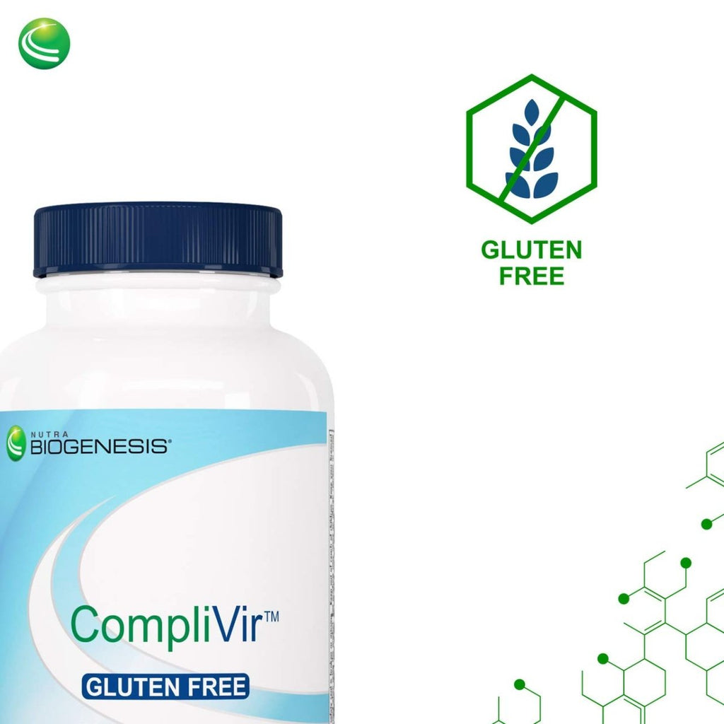 Nutra BioGenesis - CompliVir - Monolaurin, Zinc, Propolis Blend - Gluten Free - 60 Tablets