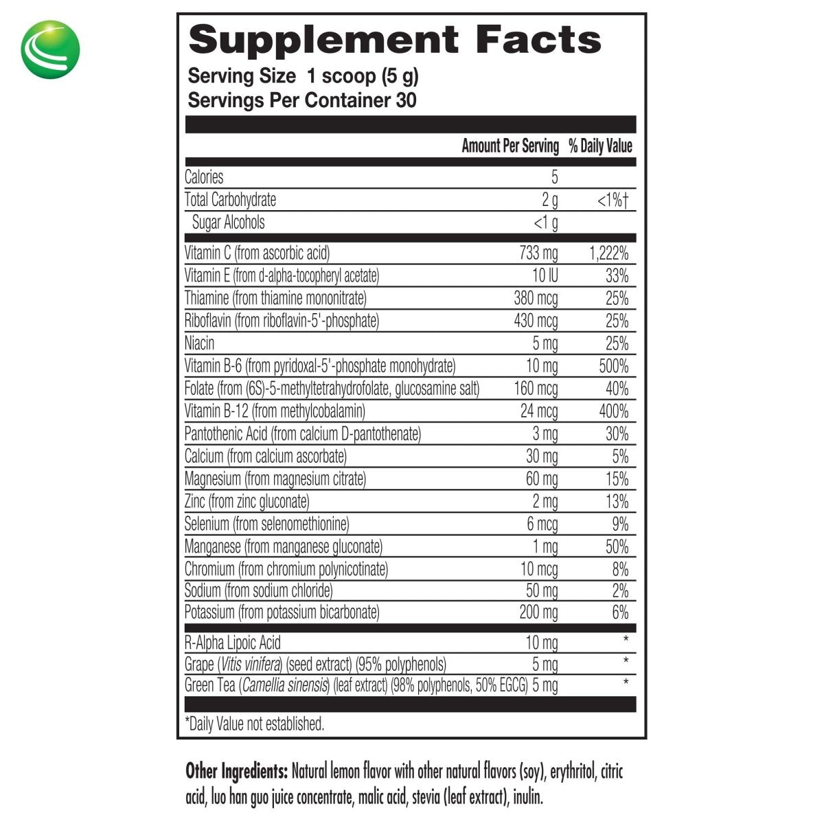Nutra BioGenesis - Electrolyte Plus C - Delicious Electrolyte Powder with Trace Minerals, Vitamins & Herbal Antioxidants - Gluten Free - 154.2 g