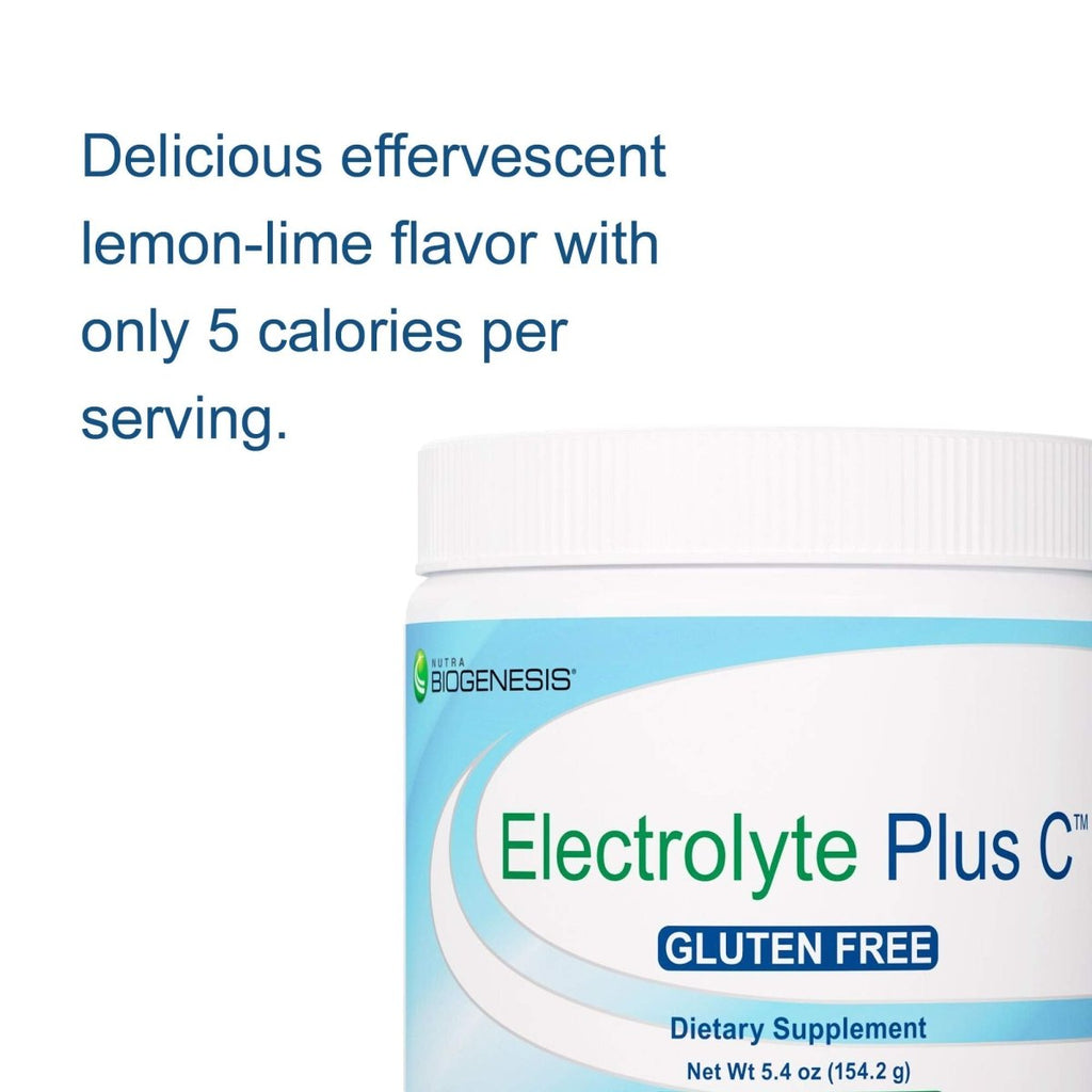 Nutra BioGenesis - Electrolyte Plus C - Delicious Electrolyte Powder with Trace Minerals, Vitamins & Herbal Antioxidants - Gluten Free - 154.2 g