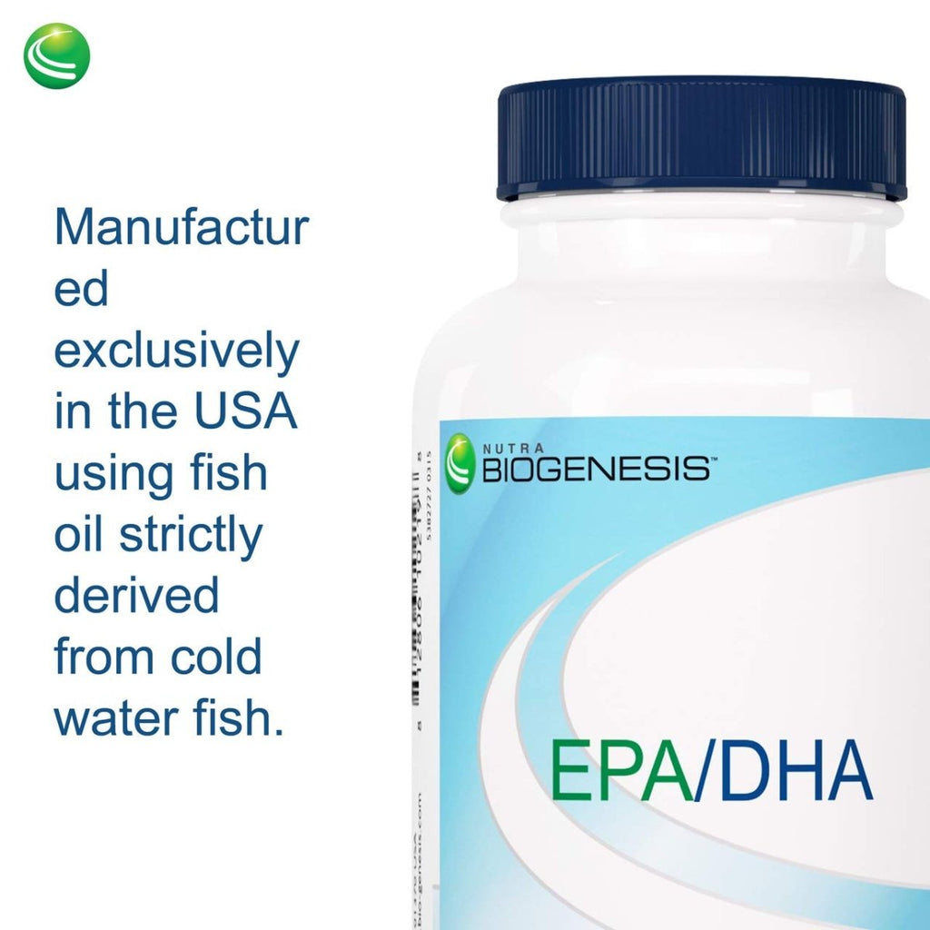 Nutra BioGenesis - EPA/DHA - Omega-3 to Help Support Brain & Heart Health - 90 Capsules