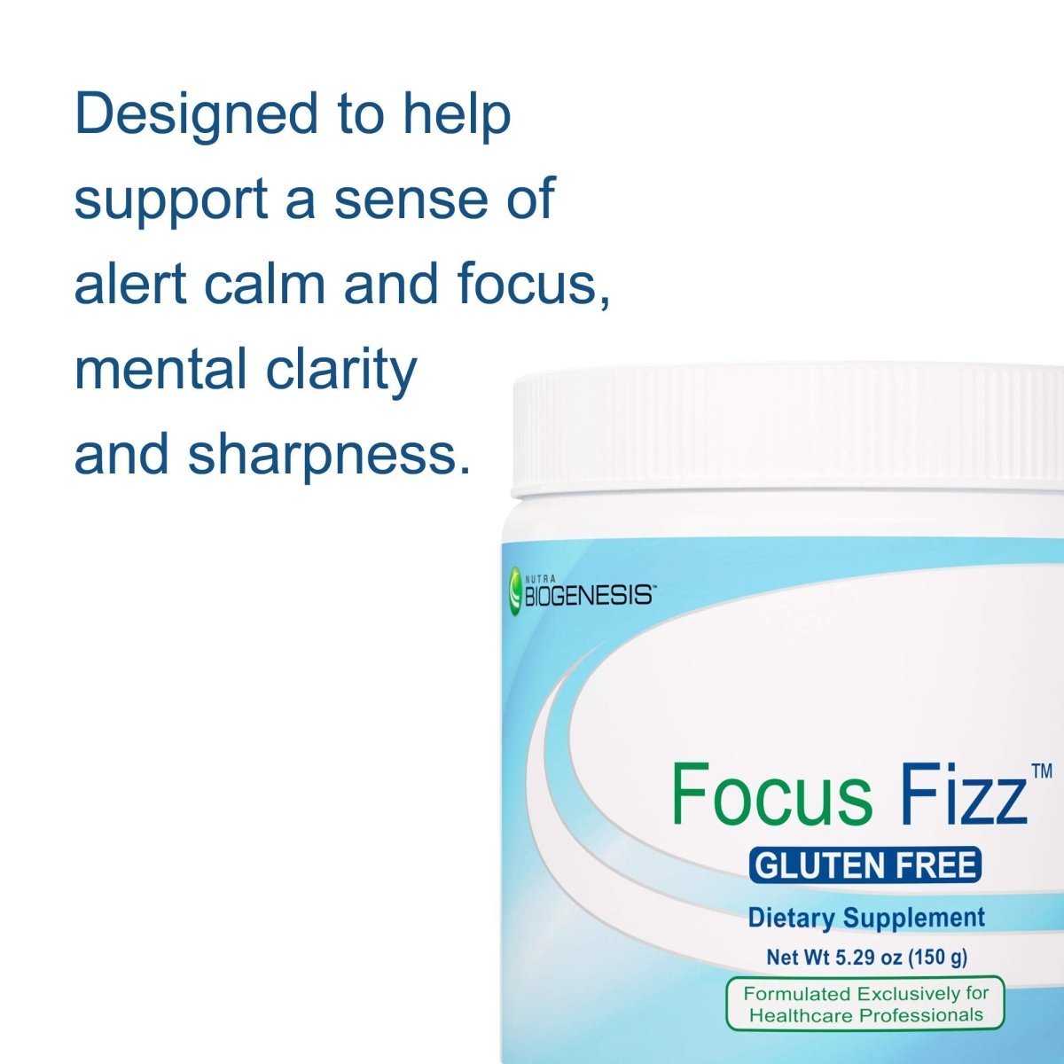 Nutra BioGenesis - Focus Fizz Powder - - 150 g   01407