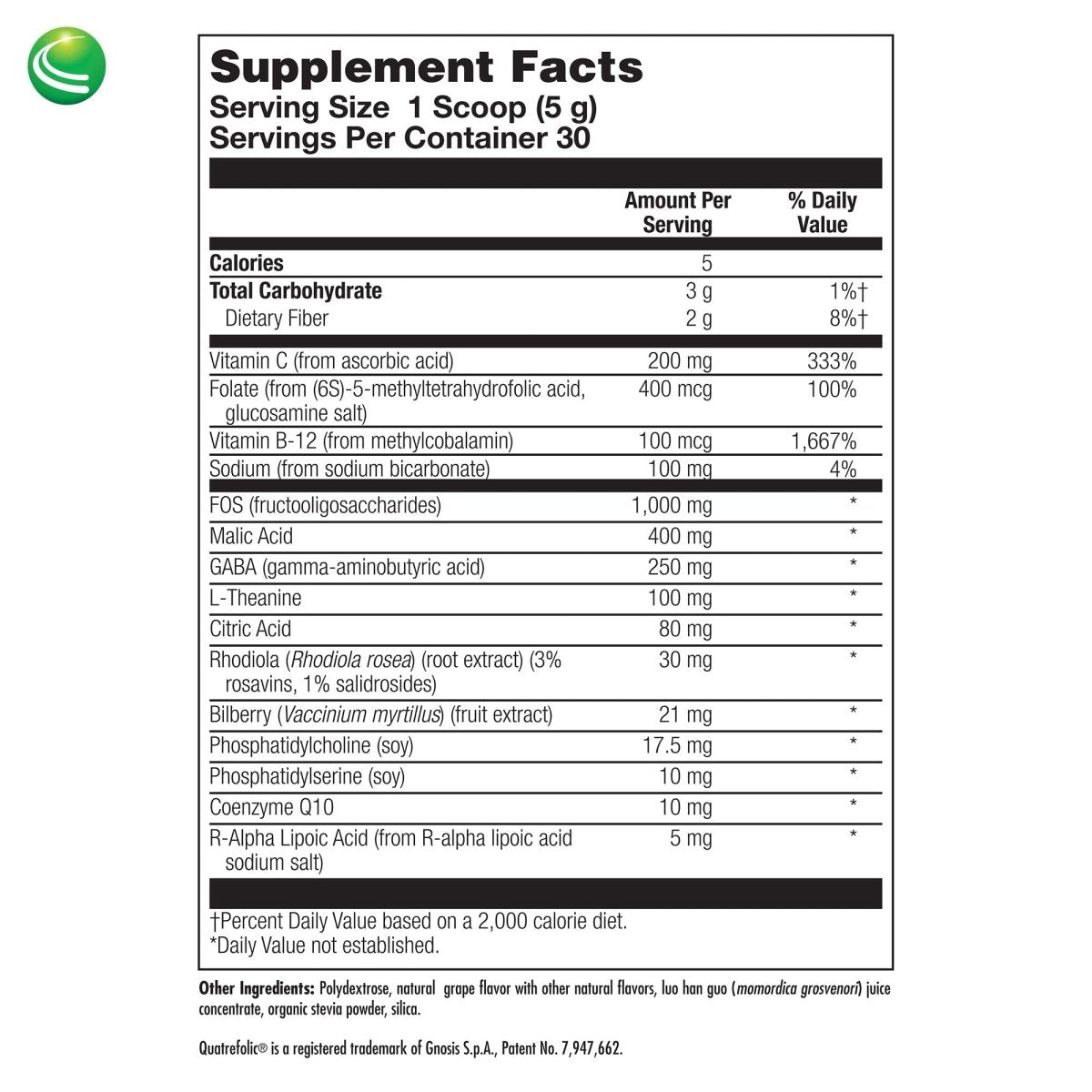 Nutra BioGenesis - Focus Fizz Powder - - 150 g   01407