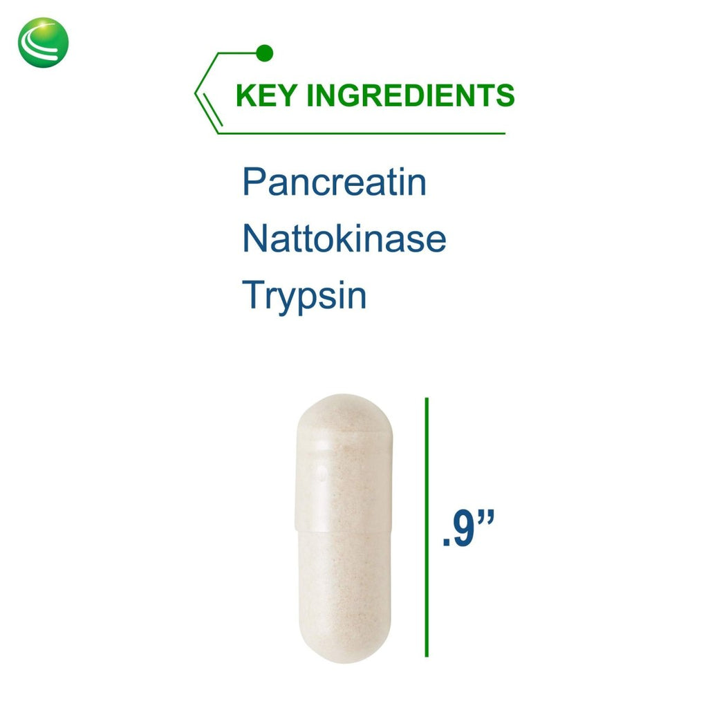Nutra BioGenesis - InflamaZyme - Pancreatin, Nattokinase and Trypsin to Help Support Healthy Immune Response, Joints and GI Tract - Gluten Free - 90 Capsules