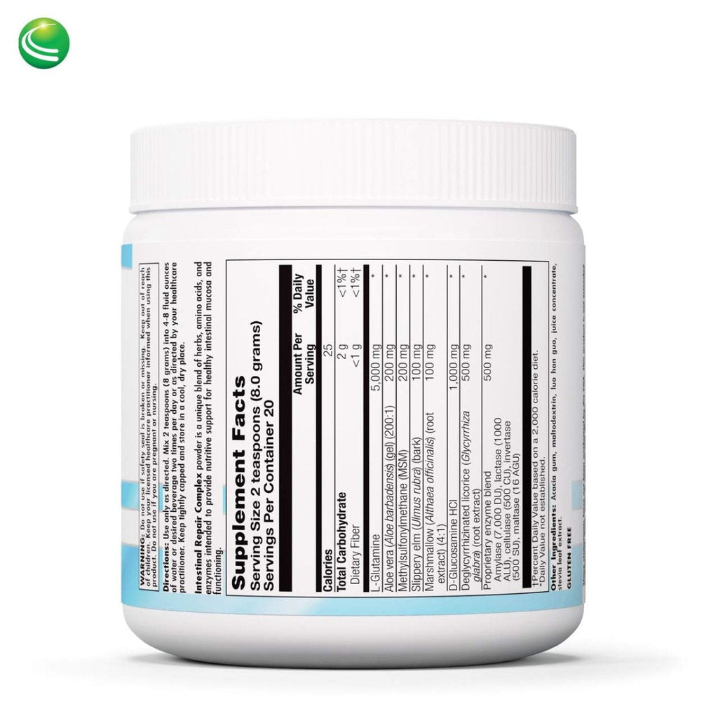 Nutra BioGenesis - Intestinal Support Complex - Slippery Elm, DGL, Marshmallow & L-Glutamine for Intestinal Support - Gluten Free, Vegan, Non-GMO - 160 g
