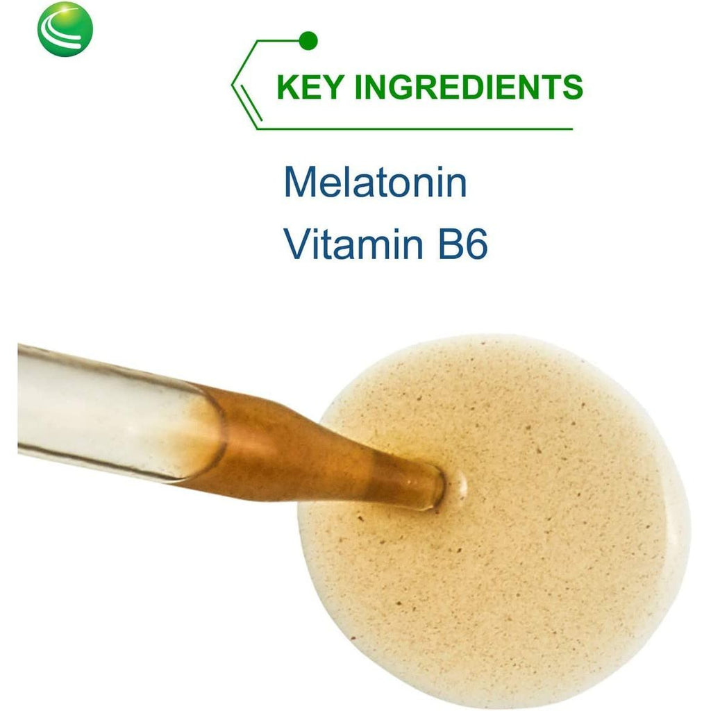 Nutra BioGenesis - Liposomal Melatonin - Melatonin and Vitamin B6 for Sleep Support - Liquid, Non-Habit Forming, Gluten Free - 2 Ounce