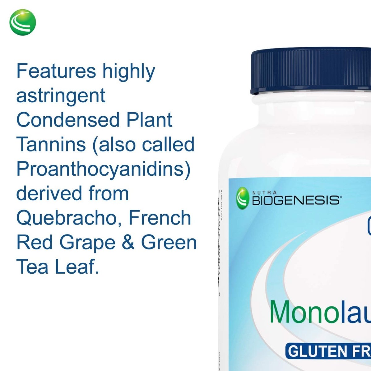 Nutra BioGenesis - Monolaurin - Vegan, Gluten Free, Non-GMO - 120 Capsules