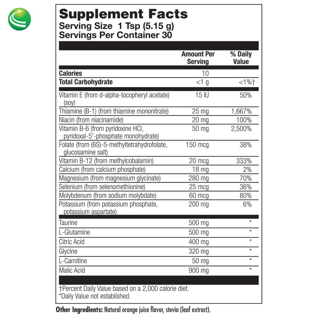 Nutra BioGenesis - Muscle Aid - Malic Acid, B Vitamins, Amino Acids and Electrolytes for Cellular Energy & Muscle Support - Gluten Free - 153 g
